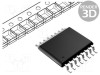 NXP IC interfaţă 8bit extensie I/O 2,5&divide;6VDC I2C SMD SO16