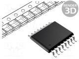 NXP IC interfaţă 8bit extensie I/O 2,5&divide;6VDC I2C SMD SO16