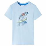 Tricou pentru copii, albastru deschis, 116 GartenMobel Dekor, vidaXL