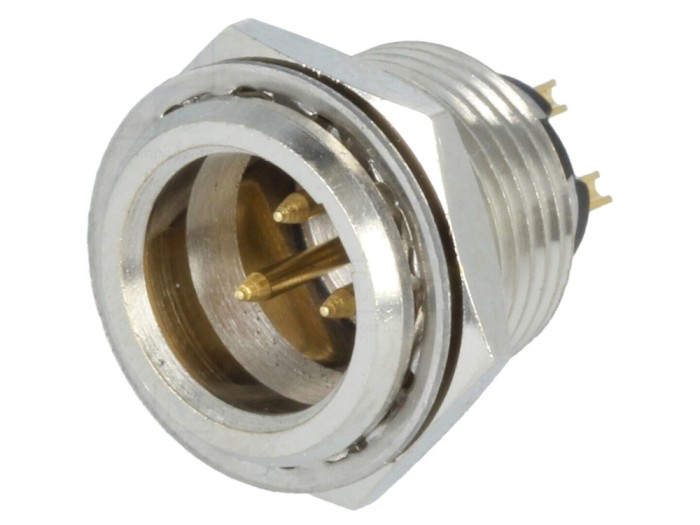 Conector XLR mini tată 3 pini 5A