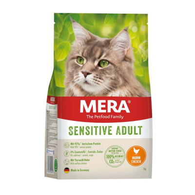 Hrana Uscata pentru Pisici Mera Cat Sensitive Adult cu Pui, 2 kg foto