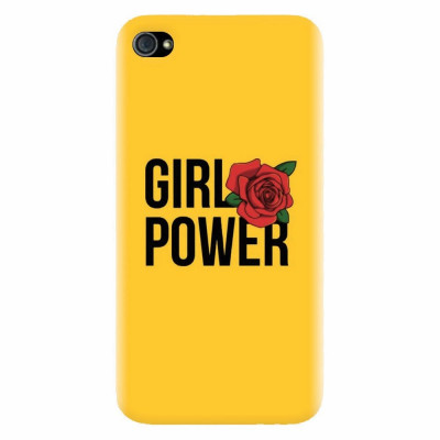 Husa silicon pentru Apple Iphone 4 / 4S, Girl Power foto