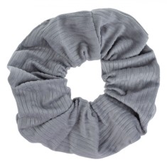 Elastic Păr, Femei, Catifea Ribbed, Culoare Gri