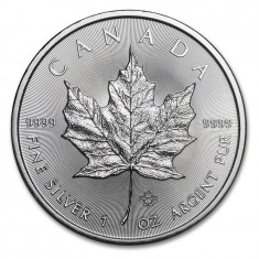 CANADA 5 DOLLARS -MAPLE LEAF- 2015 1 oz. / 31,103 gr. / Ag. 0999 / 38mm / BU foto