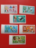 FUJEIRA, FOTBAL - SERIE COMPLETĂ MNH IMPERF.