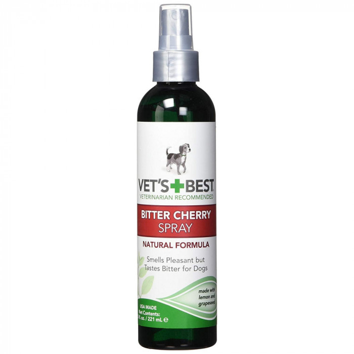 Spray natural cu cirese pentru caini, Vet&#039;s Best Natural, 221 ml