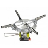 Arzator Camping Pinguin Camper Stove, 3400W, Aprindere Piezo, Gaz, Inox/Aluminiu, Portabil, Outdoor, Aragaz Camping