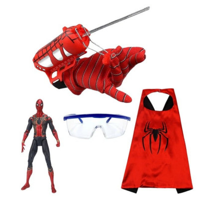 Set lansator cu apa Spiderman si accesorii pentru copii foto