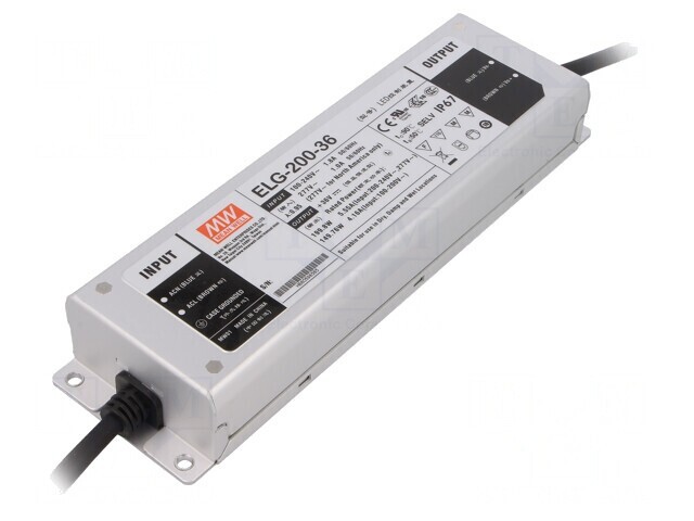 Alimentator LED 199,8W 36V 5,55A ELG-200-36
