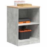 VidaXL Dulap depozitare garaj Beton Gri 60x51x85 cm lemn masiv de pin