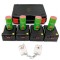 Sistem conexiune wireless pentru initiere artificii scena, cu 4 receptoare