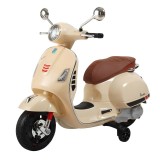 Motocicleta electrica pentru copii Vespa, suporta maxim 30 kg, 3 ani+