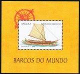 ANGOLA 1999 TRANSPORT MARITIM CORABII VAPOARE, Nestampilat