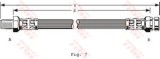 Conducta / cablu frana MERCEDES E-CLASS Cupe (C124) (1993 - 1997) TRW PHB136