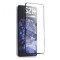 Folie de sticla securizata, compatibila cu Samsung S21 Plus, Negru-Transparenta