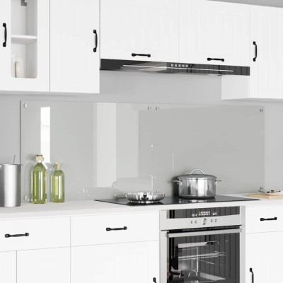 vidaXL Spate de bucătărie Transparent 90 x 60 cm sticlă securizată 3415538 foto