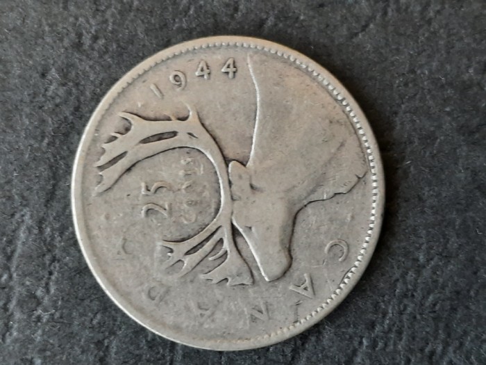 25 Cents 1944, Canada - G 4478