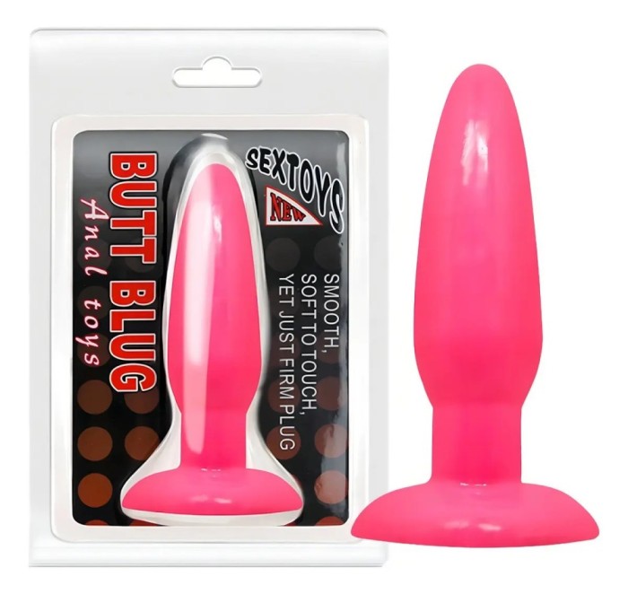 Anal Plug Silicon Moale Roz