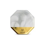 Discheta marmura Alb si auriu Nail Art Laloo