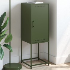 vidaXL Dulap &icirc;nalt verde măslină 36x39x107 cm oțel