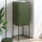 vidaXL Dulap &icirc;nalt verde măslină 36x39x107 cm oțel 846534