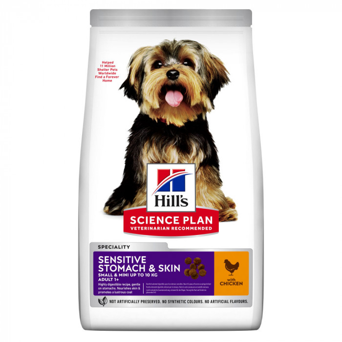 Hill&amp;#039;s Science Plan Canine Adult Sensitive Stomach &amp;amp; Skin Small &amp;amp; Mini Chicken 6kg