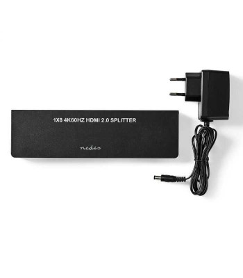 Splitter HDMI 4K 60Hz 8-porturi 1x intrare HDMI - 8x iesiri HDMI Nedis foto