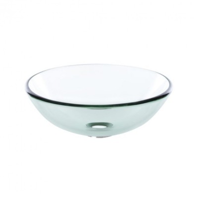 Lavoar rotund din sticlă Megan, 38x12cm foto