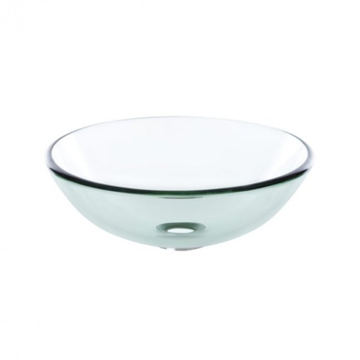 Lavoar rotund din sticlă Megan, 38x12cm