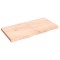 vidaXL Poliță de perete, 120x60x(2-6)cm, lemn masiv de stejar netratat