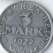 Moneda 3 mark 1922 A - Germania