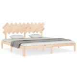 Cumpara ieftin Cadru de pat fara saltea, 200x200 cm, lemn masiv pin