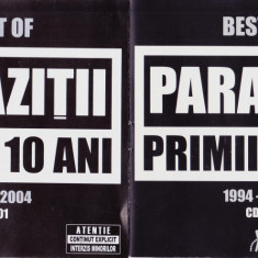 CD Hip Hop: Parazitii - Primii 10 ani 1994-2004 CD01 si CD02 ( originale )