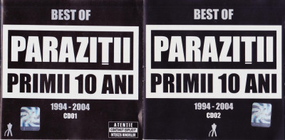 CD Hip Hop: Parazitii - Primii 10 ani 1994-2004 CD01 si CD02 ( originale ) foto
