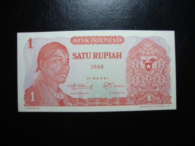 INDONEZIA 1 RUPIE 1968 UNC foto