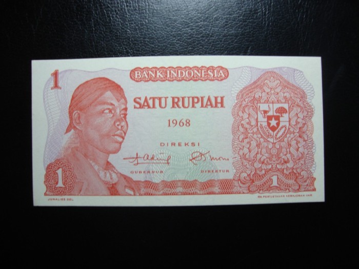 INDONEZIA 1 RUPIE 1968 UNC