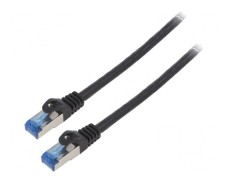 Cabluri patch S/FTP 6a litat CCA LSZH negru 5m 26AWG foto