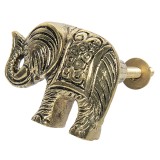 Cumpara ieftin Set 2 butoni mobilier aluminiu cupru Elefant 5x7x4 cm
