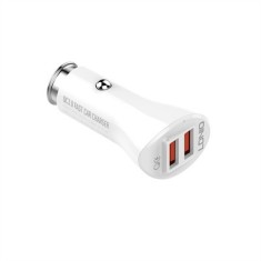 Incarcator auto LDNIO QC 3.0 Alb C511Q (fara cablu)
