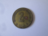 Franta 2 Francs 1944 ocupatia aliata, Europa, Circulata, Iasi