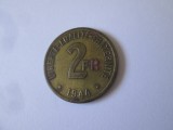 Franta 2 Francs 1944 ocupatia aliata