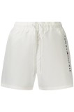 Tommy Hilfiger Pantaloni scurti barbati pentru inot original logo, regular fit, alb, XL