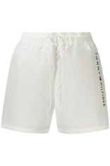 Tommy Hilfiger Pantaloni scurti barbati pentru inot original logo, regular fit, alb, XL foto