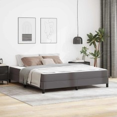 vidaXL Pat Altele Gri 180 x 200 cm Piele artificială