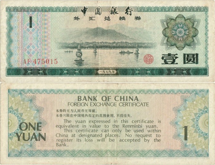 1979, 1 yuan (P-FX3) - China!