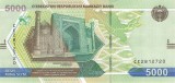Bancnota Uzbekistan 5.000 Som 2021 - PNew UNC ( vezi descriere )