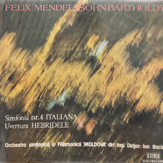 Vinyl/vinil - Felix Mendelssohn – Simfonia Nr. 4 Italiana / Uvertura Hebridele