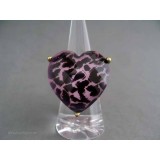 Inel bijuterie inima leopard