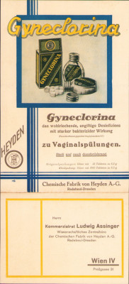 HST A1977 Reclamă medicament Germania anii 1930-1940 foto