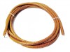 Curea rotunda din piele maro pentru masina de cusut Ileana, lungime 180 cm, clema metalica, grosime 5mm, rezistenta